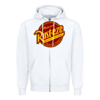 White Rust Eze Zipper Hoodie - linhVisuals
