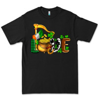 Black St. Patrick's Love and golds Premium Tee - OliviaCreatesArt