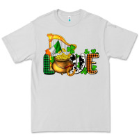 Dove Grey St. Patrick's Love and golds Premium Tee - OliviaCreatesArt