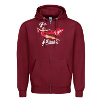 Burgundy princess diana virgin atlantic fly atlantic Zipper Hoodie - linhVisuals