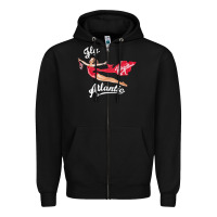 Black princess diana virgin atlantic fly atlantic Zipper Hoodie - linhVisuals