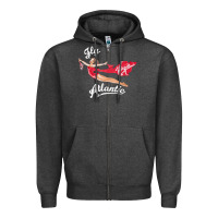 Charcoal Heather princess diana virgin atlantic fly atlantic Zipper Hoodie - linhVisuals
