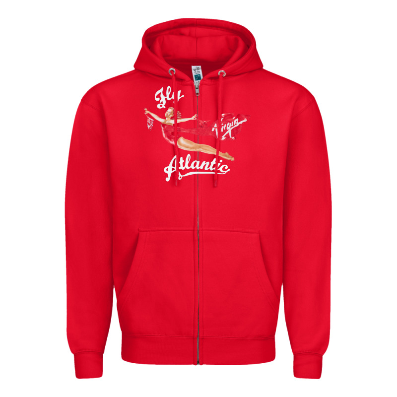 Princess Diana Virgin Atlantic Fly Atlantic Zipper Hoodie by linhVisuals | Teevron