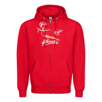 Red princess diana virgin atlantic fly atlantic Zipper Hoodie - linhVisuals