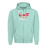 Seafoam princess diana virgin atlantic fly atlantic Zipper Hoodie - linhVisuals