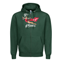 Sports Green princess diana virgin atlantic fly atlantic Zipper Hoodie - linhVisuals