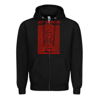 Black joy division Zipper Hoodie - linhVisuals