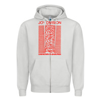 Dove Grey joy division Zipper Hoodie - linhVisuals