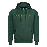 Sports Green suffolk university Zipper Hoodie - linhVisuals