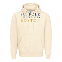Sandshell suffolk university Zipper Hoodie - linhVisuals