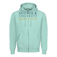 Seafoam suffolk university Zipper Hoodie - linhVisuals