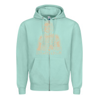 Seafoam vintage charles bukowski Zipper Hoodie - linhVisuals