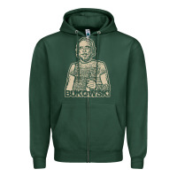 Sports Green vintage charles bukowski Zipper Hoodie - linhVisuals