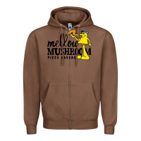 Chestnut mellow mushroom Zipper Hoodie - linhVisuals