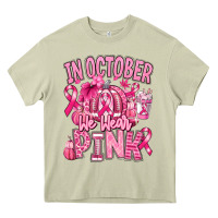 Mossy in october we wear pink american football Heavy Core Tee - RanaPortraitStore