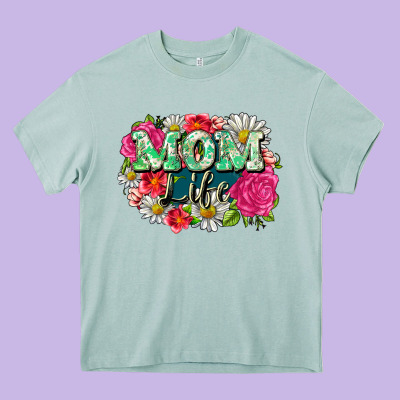 Mom Life Heavy Core Tee Designed By Cowgirlartshop
