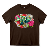 Chocolate Brown Mom life Heavy Core Tee - CowGirlArtShop
