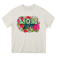 Cream Mom life Heavy Core Tee - CowGirlArtShop