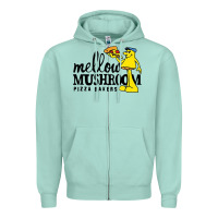 Seafoam mellow mushroom Zipper Hoodie - linhVisuals