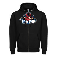 Black Ice-Hogs Zipper Hoodie - linhVisuals