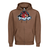 Chestnut Ice-Hogs Zipper Hoodie - linhVisuals
