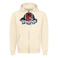 Sandshell Ice-Hogs Zipper Hoodie - linhVisuals