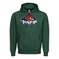 Sports Green Ice-Hogs Zipper Hoodie - linhVisuals