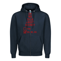 Navy we don’t talk about bruno Zipper Hoodie - linhVisuals