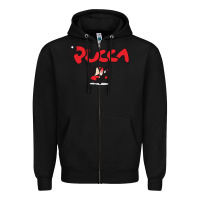 Black pucca and garu Zipper Hoodie - linhVisuals