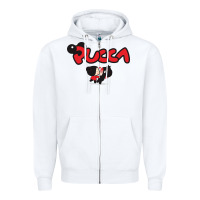 White pucca and garu Zipper Hoodie - linhVisuals
