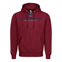 Burgundy Old Dominion University Zipper Hoodie - linhVisuals