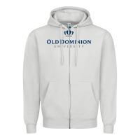 Dove Grey Old Dominion University Zipper Hoodie - linhVisuals