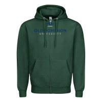 Sports Green Old Dominion University Zipper Hoodie - linhVisuals