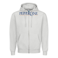 Dove Grey Pepperdine University Zipper Hoodie - linhVisuals