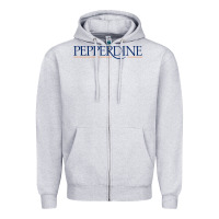 Heather Grey Pepperdine University Zipper Hoodie - linhVisuals