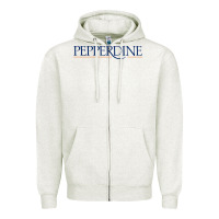 Oatmeal Heather Pepperdine University Zipper Hoodie - linhVisuals