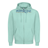 Seafoam Pepperdine University Zipper Hoodie - linhVisuals