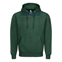 Sports Green Pepperdine University Zipper Hoodie - linhVisuals