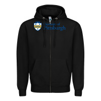 Black University of Pittsburgh Zipper Hoodie - linhVisuals