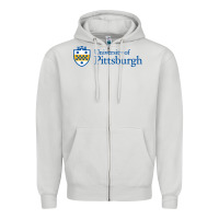 Dove Grey University of Pittsburgh Zipper Hoodie - linhVisuals