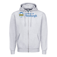 Heather Grey University of Pittsburgh Zipper Hoodie - linhVisuals