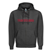 Charcoal Heather transylvania university Zipper Hoodie - linhVisuals
