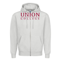 Dove Grey union college Zipper Hoodie - linhVisuals