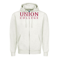 Oatmeal Heather union college Zipper Hoodie - linhVisuals