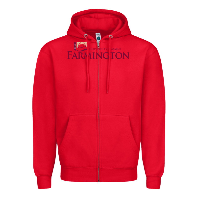 University Of Maine At Farmington Zipper Hoodie by linhVisuals | Teevron