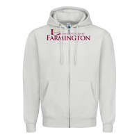 Dove Grey university of maine at farmington Zipper Hoodie - linhVisuals