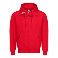 Red university of maine at farmington Zipper Hoodie - linhVisuals