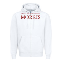 White university of minnesota morris Zipper Hoodie - linhVisuals