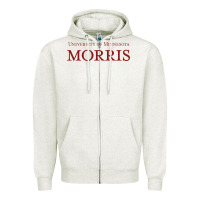 Oatmeal Heather university of minnesota morris Zipper Hoodie - linhVisuals