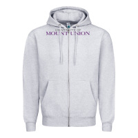 Heather Grey university of mount union Zipper Hoodie - linhVisuals